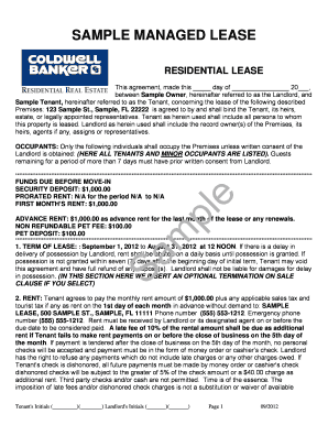 Residential Lease Agreement