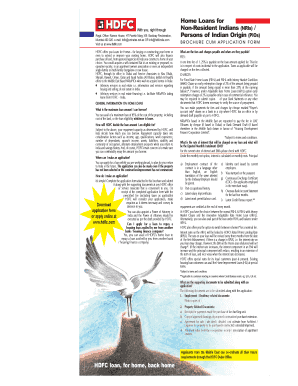 HDFC Home Loan Application Form