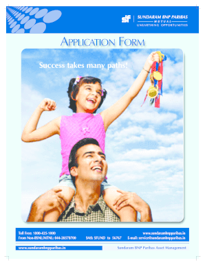 Sundaram BNP Paribas Mutual Fund Application Form