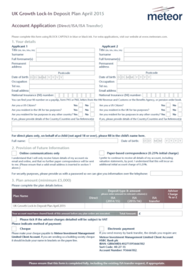 UK Growth Lock-In Deposit Plan Application