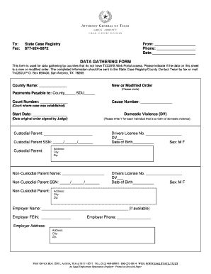 Death certificates victoria - Data Gathering Form - Hidalgo County