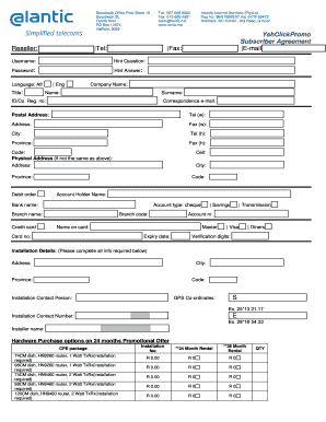 Atlantic Internet Services Subscriber Agreement
