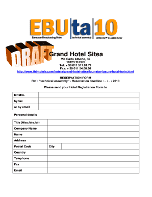 Grand Hotel Sitea Reservation Form