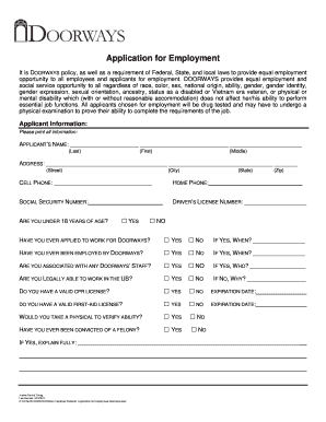 Application for Employment