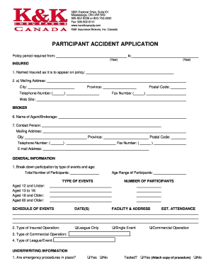 Participant Accident Application