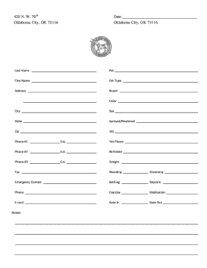 Lucky Dog Lodge Pet Boarding Contract