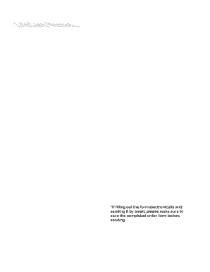 Order Form for Attitudes