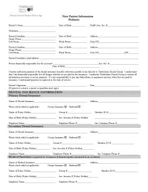 New Patient Information Form