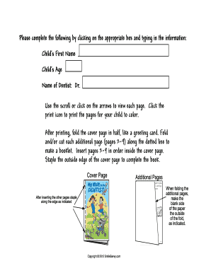 Dentist Visit Coloring Book