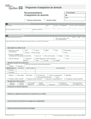 Programme d’adaptation de domicile