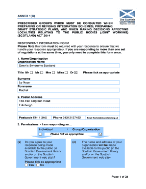 Respondent Information Form