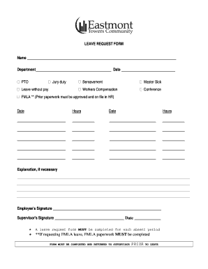 Leave Request Form