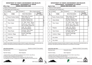 Garbage Monitoring Form