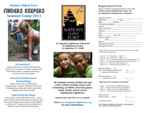 Registration Form - St. Augustine Lighthouse & Museum