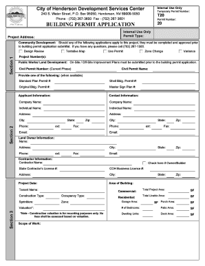 Building Permit Application