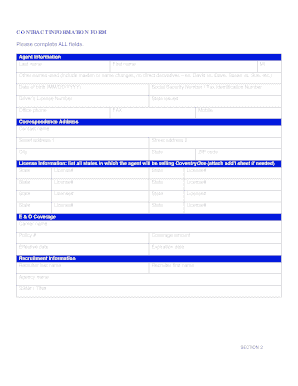 License Only Agent Contract