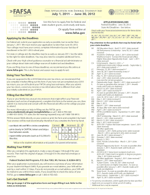 Free Application for Federal Student Aid