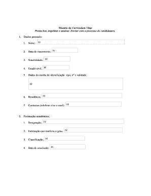 26 Printable Curriculum Vitae Online Forms And Templates Fillable