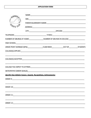 College Application Form