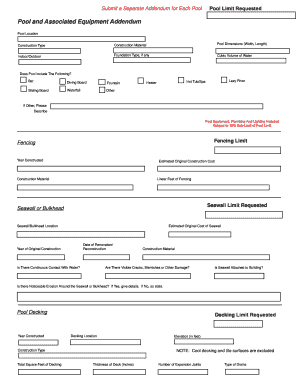 Pool and Associated Equipment Addendum - IL Group