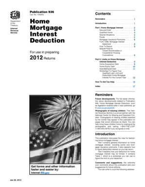 Publication 936 Home Mortgage Interest Deduction