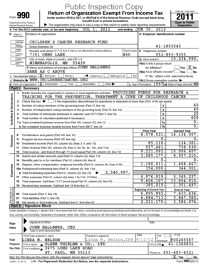 IRS Form 990 2011