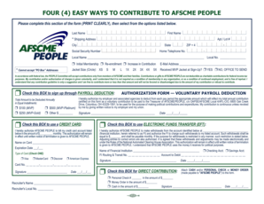 AFSCME People Contribution Form