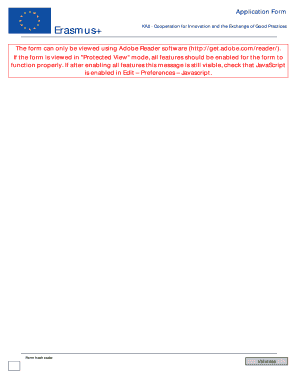 Erasmus+ KA2 Application Form