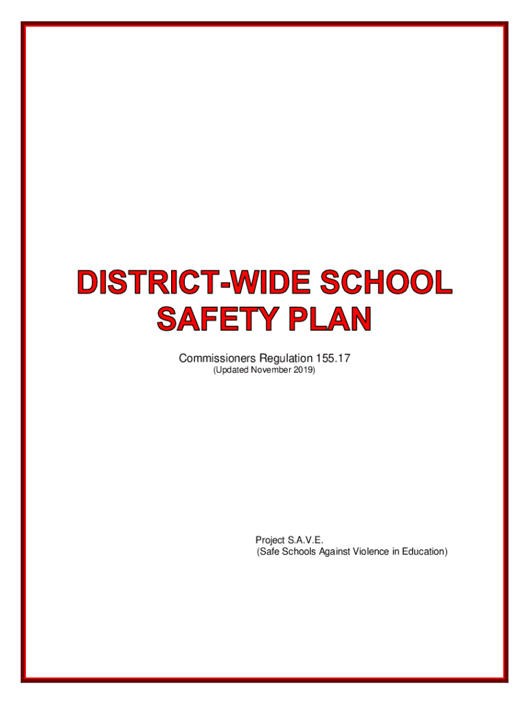 Fillable Online DistrictWide School Safety Plan WaylandCohocton
