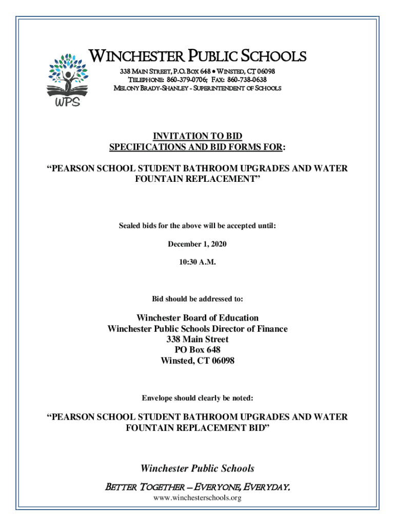 Fillable Online Winchester schools announce hiring of new