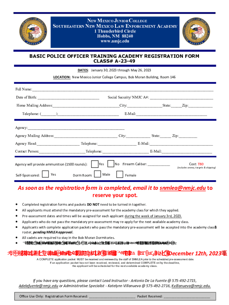 Fillable Online CNM Law Enforcement Academy Certificate of Completion