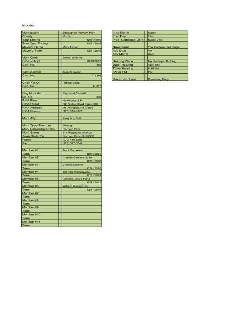 Form preview
