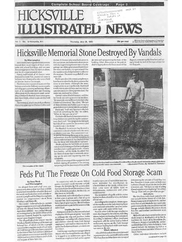 Fillable Online HICKSVILLEILLUSTRATEDNEWS19900726.pdf Fax Email Print pdfFiller
