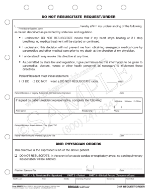 Fillable Online Prehospital Do Not Resuscitate (DNR) Form - Tuolumne ...