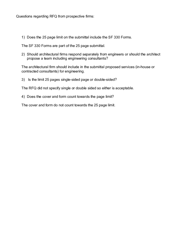 Fillable Online Architects/Engineers Statement of Qualification Form