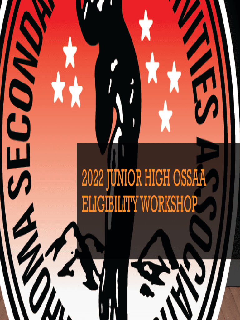 Fillable Online OSSAA Eligibility Record Form Okmulgee High School