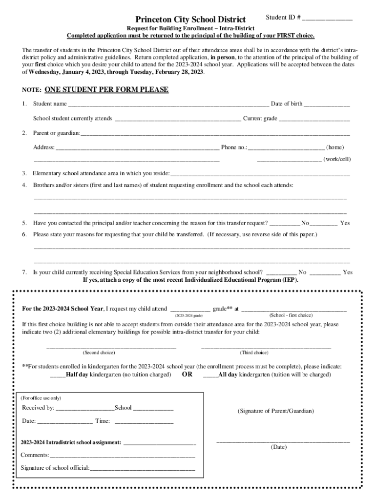 Completable En línea Picture Day and Student ID Photo Princeton City