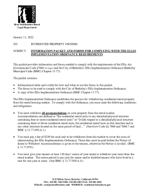 Eviction for Government Order Packet