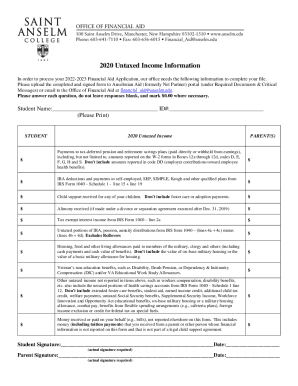 In order to process your 2022-2023 Financial Aid Application, our office needs the following information to complete your file