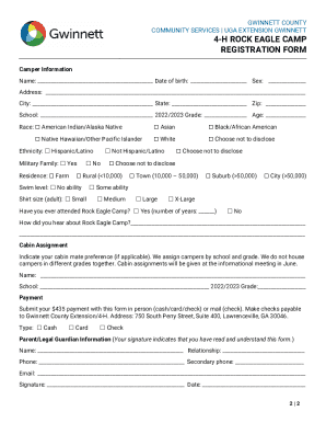 Fillable Online REGISTRATION FORM - UGA Extension Fax Email Print ...