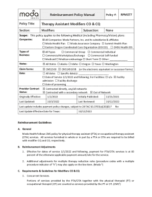 Fillable Online Modifiers CQ/CO - Horizon Blue Cross Blue Shield of New
