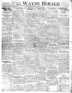 A.L'D&amp;quot; tSGtion On.e - Wayne County, Nebraska Newspaper Archive
