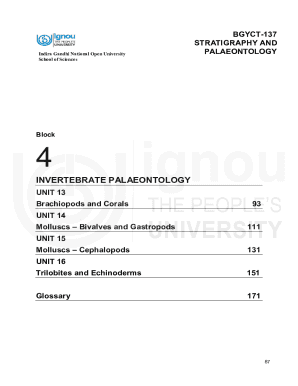 Block-4 Invertebrate Palaeontology - eGyanKosh