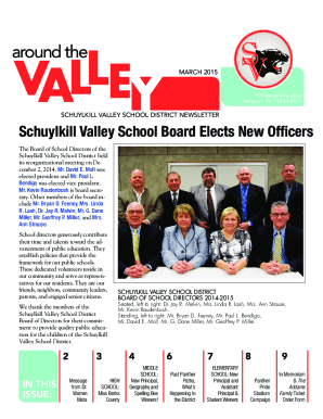 Fillable Online Schuylkill Valley School Board members get late-night ...