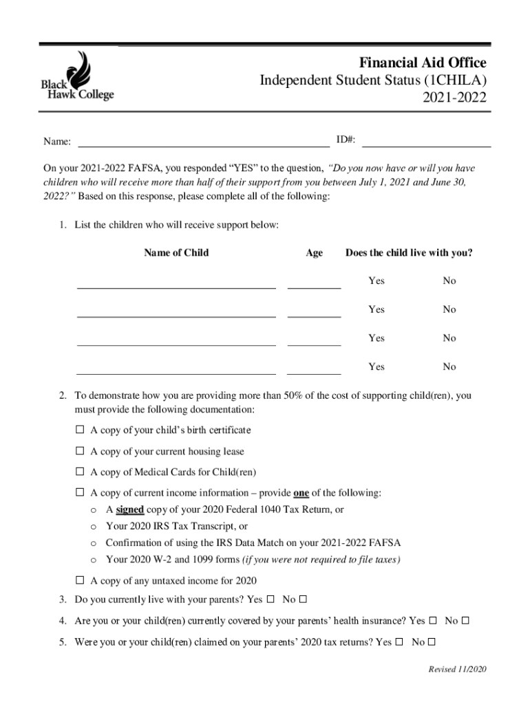 Fillable Online Financial Aid Office Marital Status/Tax Filing