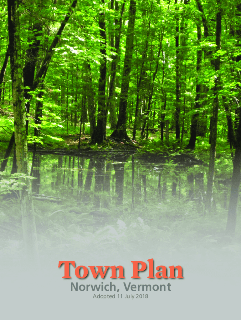 Fillable Online Town Plan Town of Norwich, Vermont Fax Email Print