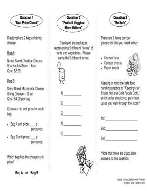 Fillable Online Shopping Smart Activity Fax Email Print - pdfFiller