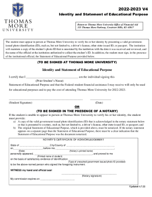 Financial Aid Application Process - Thomas More University