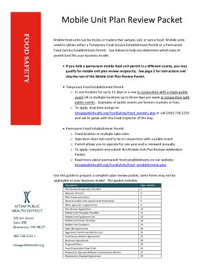 Mobile Food Unit Plan Review Packet - Alabama Public Health