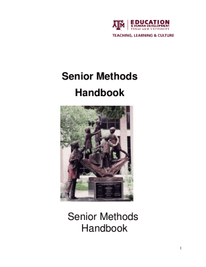 Senior Methods HandbookmySEHD - Texas A&amp;amp;M University